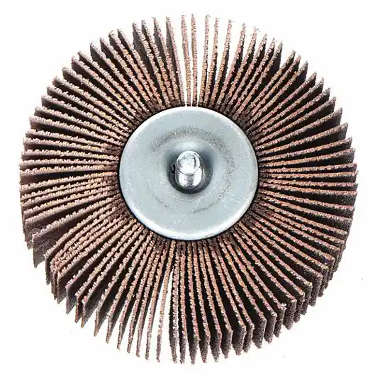 Merit 08834137311 Flap Wheel 1 in Dia x 1 in W, 1/4 in Straight-Shank, Aluminum Oxide, P80 Grit, R369