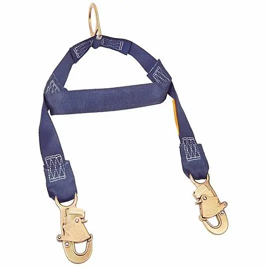 3M DBI-Sala 1231460 Rescue Lanyard 24 in Lg, 310 lb Wt Capacity, Steel, Blue