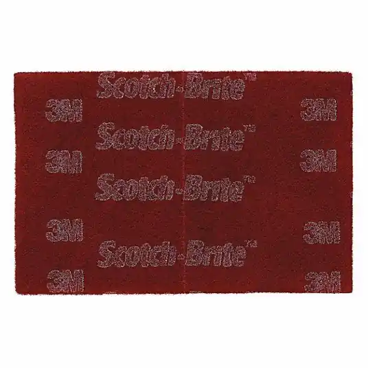 Scotch-Brite 7010365700 Sanding Hand Pad 6 in x 9 in, Aluminum Oxide, Very Fine, Maroon, 7447B Pro, 60 PK