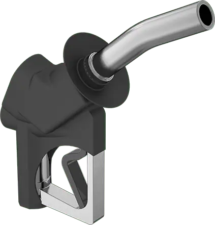 McMaster 5496K84 Diesel-Fuel Hose Nozzle with Three-Position Hold-Open Clip, 75 gpm Maximum Flow