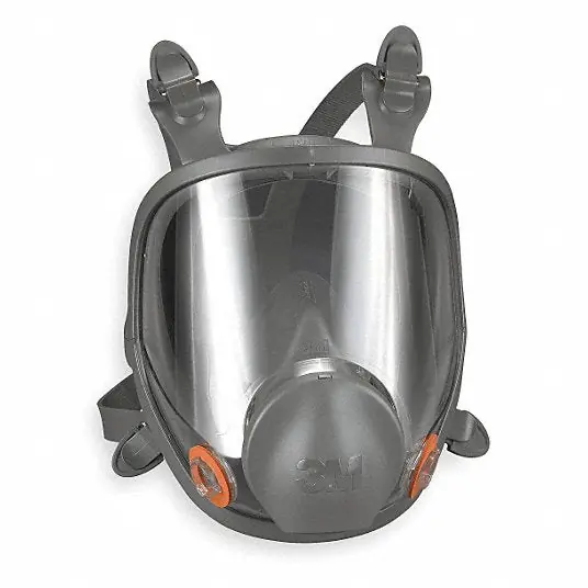 3M 6800 Full Face Respirator Silicone/Thermoplastic Elastomer, Bayonet, M Mask Size