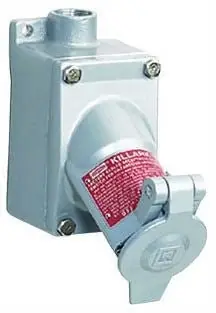 Killark UGR3-20231QW Hazardous Location Receptacle - 3 Wire, 20 Amp