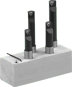 McMaster 3249A221 Carbide-Insert Boring Lathe Tool 1/2" Shank Diameter, 4 Piece Set