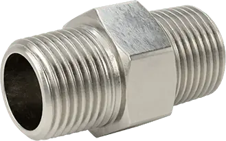 McMaster 4464K731 304 Stainless Steel Threaded Pipe Fitting Low Pressure, Straight Connector, 3/8 NPT Male