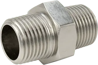McMaster 4464K741 304 Stainless Steel Threaded Pipe Fitting Low Pressure, Straight Connector, 1/2 NPT Male