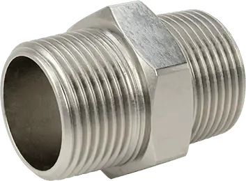 McMaster 4464K761 304 Stainless Steel Threaded Pipe Fitting Low Pressure, Straight Connector, 1 NPT Male
