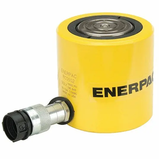 Enerpac RCS502 Hydraulic Ram Single Acting, 50 ton Nominal Capacity, 2 in Nominal Stroke Lg, Steel