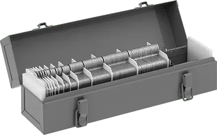 McMaster 97235K835 18-8 Stainless Steel Slotted Shim 260-Piece Assortment, Trade Size B