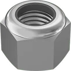 McMaster 97131A230 High-Profile Nylon-Insert Locknut Medium-Strength, Zinc Plated Steel, M24 x 3 mm Thread