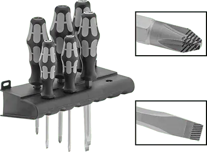 McMaster 7359A81 6 Piece Screwdriver Set with Slip-Resistant Tip
