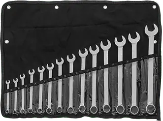 McMaster 5444A2 Combination Inch Wrench Set 14 Pieces, 12-Point Opening