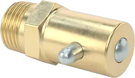 McMaster 1089K11 Pin-Style Grease Fitting Straight, 1/8 PTF Male, Brass