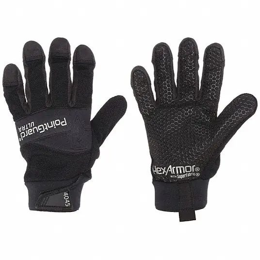 Hexarmor 4045-XL (10) Mechanics Gloves ANSI/ISEA Needlestick Level 2 - Palm Side/3 - Fingertips, XL (10), 1 PR