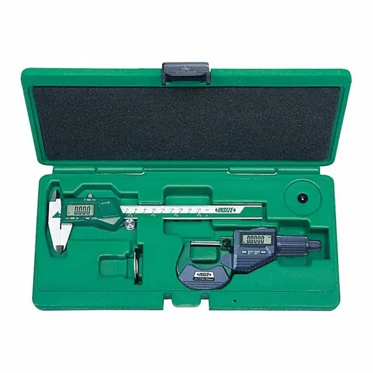 Insize 5022 Precision Measuring Tool Kit 2 Pieces, Digital Caliper, Digital Outside Micrometer
