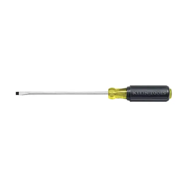 Klein 608-3 General Purpose Slotted Screwdriver Steel, 1/8 in Tip Size, Std Lg, 5 3/4 in Overall Lg