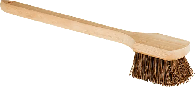 McMaster 7205T2 4-1/2" x 3-1/2" Scrub Brush with Handle, 20" Overall Length
