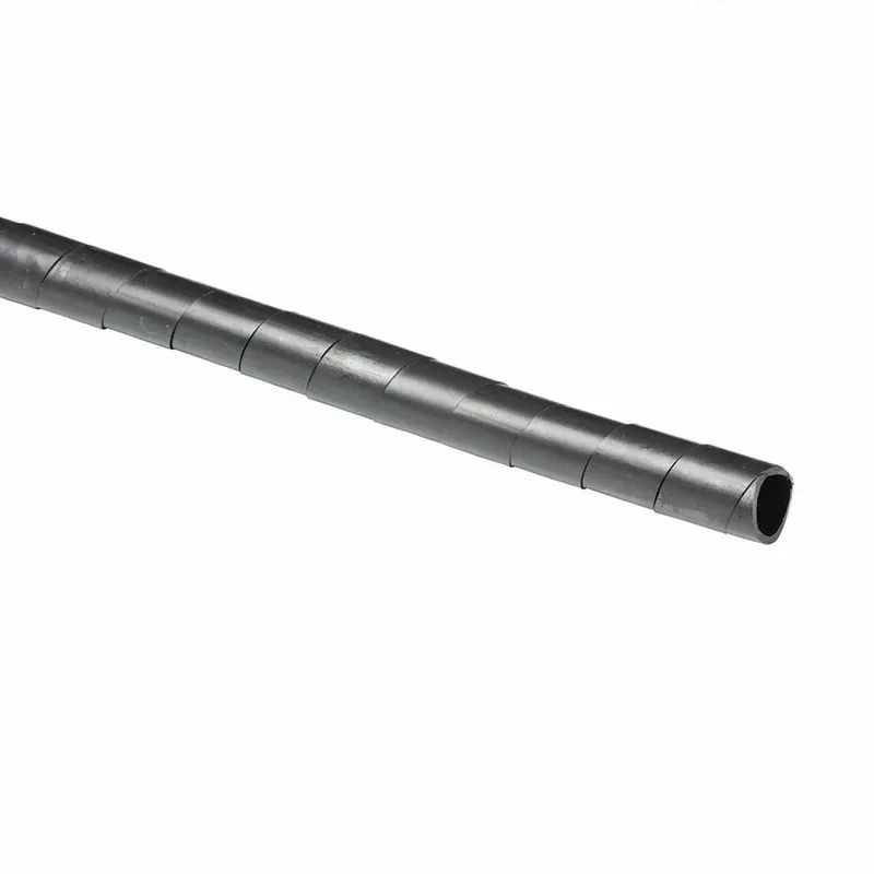 D-Line US/CTW2.5B Cable Spiral Wrap 1/2 in Wd, For 1 1/2 in Max Bundle Dia, 8 ft Lg, LDPE, Black, -50°C to 140°C