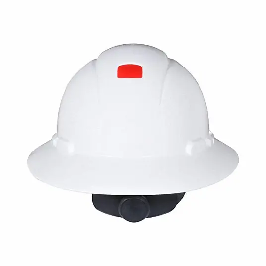 3M H-801SFR-UV SecureFit(TM) Full Brim Hard Hat White, Ratchet (4-Point), Ratchet, Polyethylene