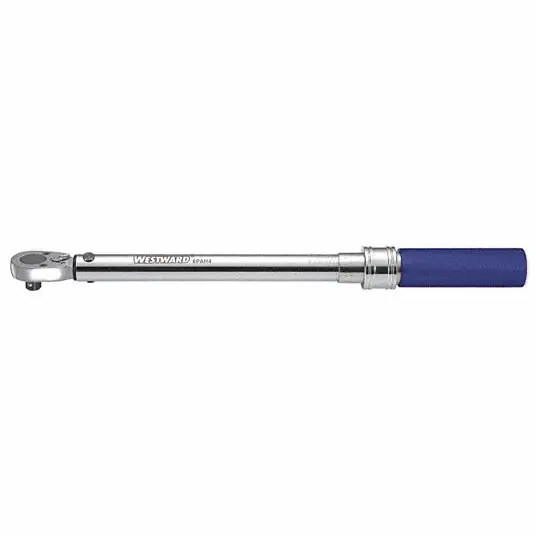 KVM Tools KV55JA96 Micrometer Torque Wrench Foot-Pound/Newton-Meter, 1 in Drive Size, 140 ft-lb to 700 ft-lb