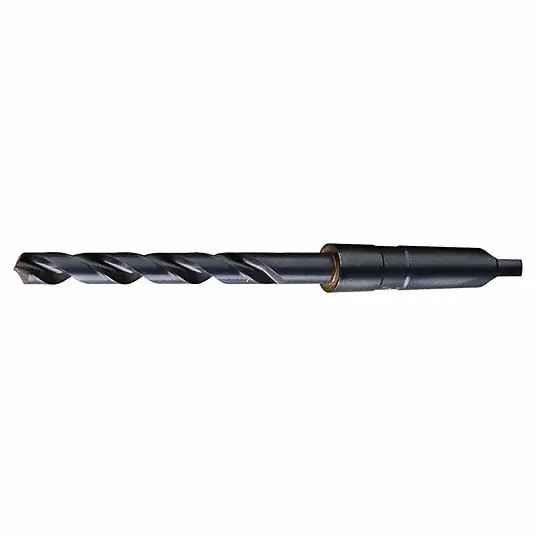 CLE-LINE C21963 Taper Shank Drill Bit 23.5 mm, 118° Point, Black Oxide HSS, MT3 Shank