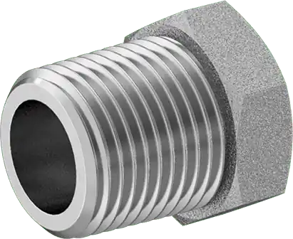McMaster 50925K345 Compact Extreme-Pressure Steel Pipe Fitting Bushing Adapter, 3/8 NPTF Male x 1/4 NPTF Female