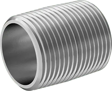 McMaster 4830K221 Standard-Wall 304/304L Stainless Steel Pipe Nipple Fully Threaded, 1 NPT, 1-1/2" Long