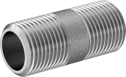McMaster 4830K152 Standard-Wall 304/304L Stainless Steel Pipe Nipple Threaded on Both Ends, 3/8 NPT, 1-1/2" Long