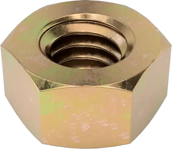 McMaster 94895A030 SAE Grade 8 High-Strength Steel Hex Nut, Pack of 100, Zinc-Yellow-Chromate-Plated, 5/16"-18 Thread