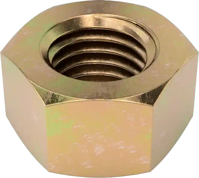 McMaster 94895A036 SAE Grade 8 High-Strength Steel Hex Nut, Pack of 20, Zinc-Yellow-Chromate-Plated, 3/4"-10 Thread