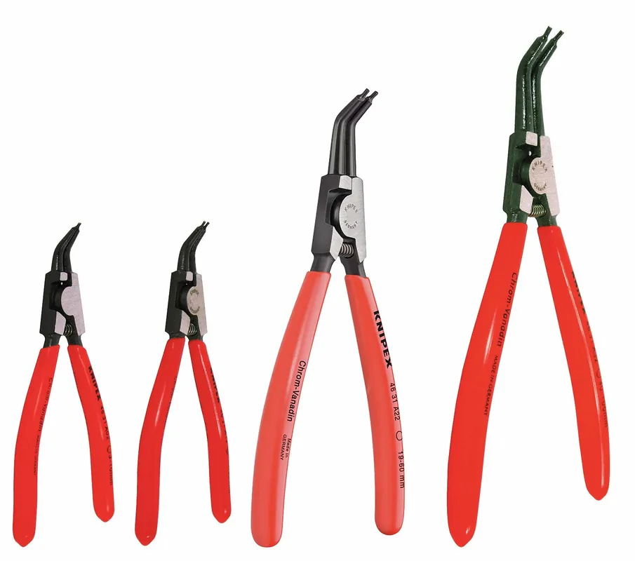 Knipex 9K 00 19 02 US Retaining Ring Plier Set, External, for 1/8 in to 3-15/16 in Bore Diameter