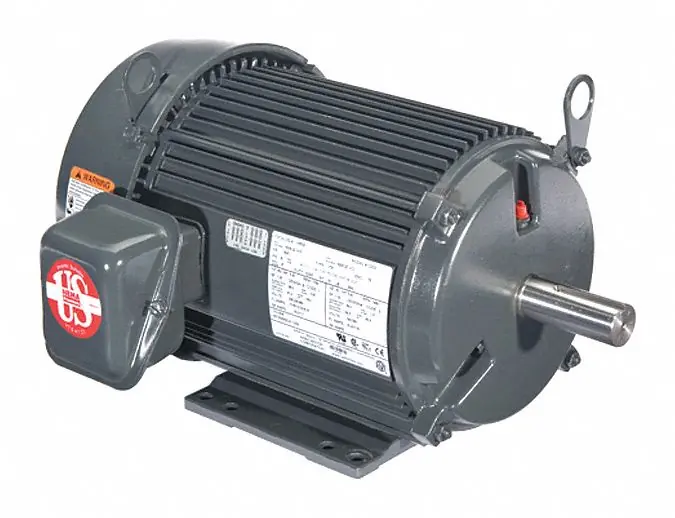 U.S. Motors U2R9C Three-Phase General Purpose Motor, 2 HP, 182T Frame, 460V, 1,735 RPM, Totally Enclosed Fan Cooled, Rigid Base Mount