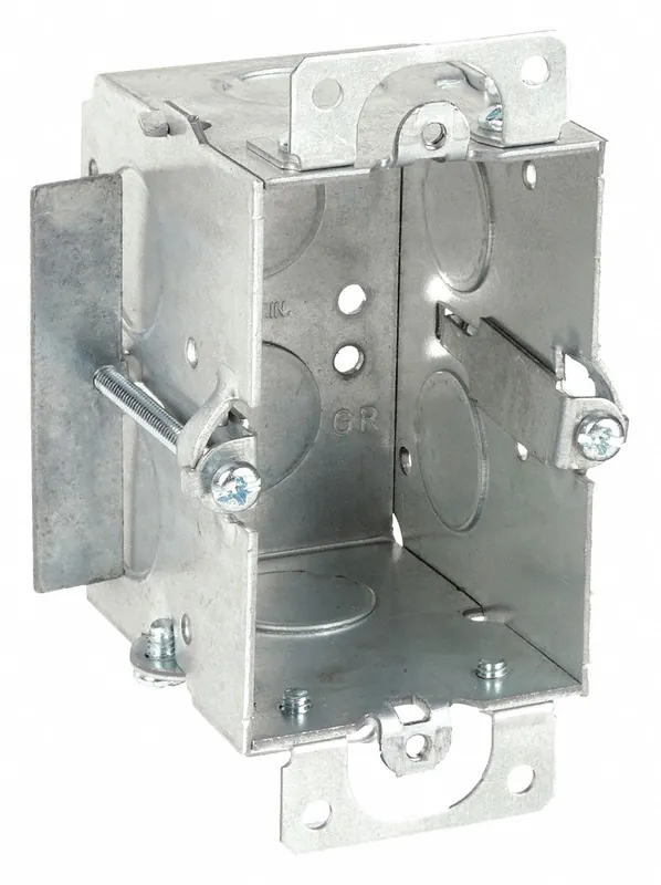 Raco 509 Electrical Box, 1-Gang Switch, 12.5 cu in, Steel, 3 in. x 2 in. x 2-1/2 in. Deep