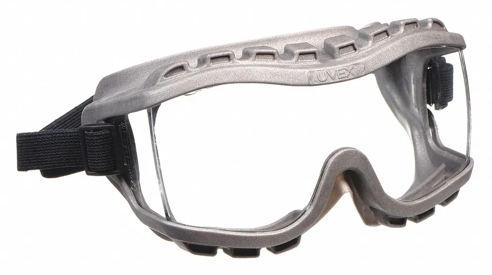 Uvex S3815 Safety Goggles, Strategy Series, Clear Lens, Anti-Fog, Indirect Vented, Fabric Strap, OTG