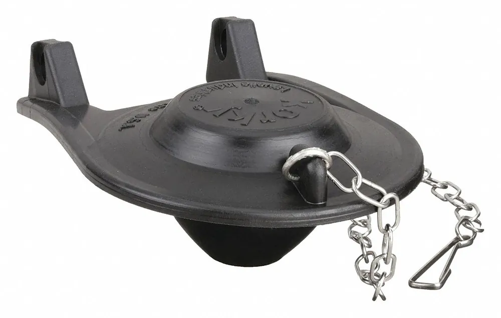 Korky 54BP Universal Toilet Tank Flapper, Rubber, Black