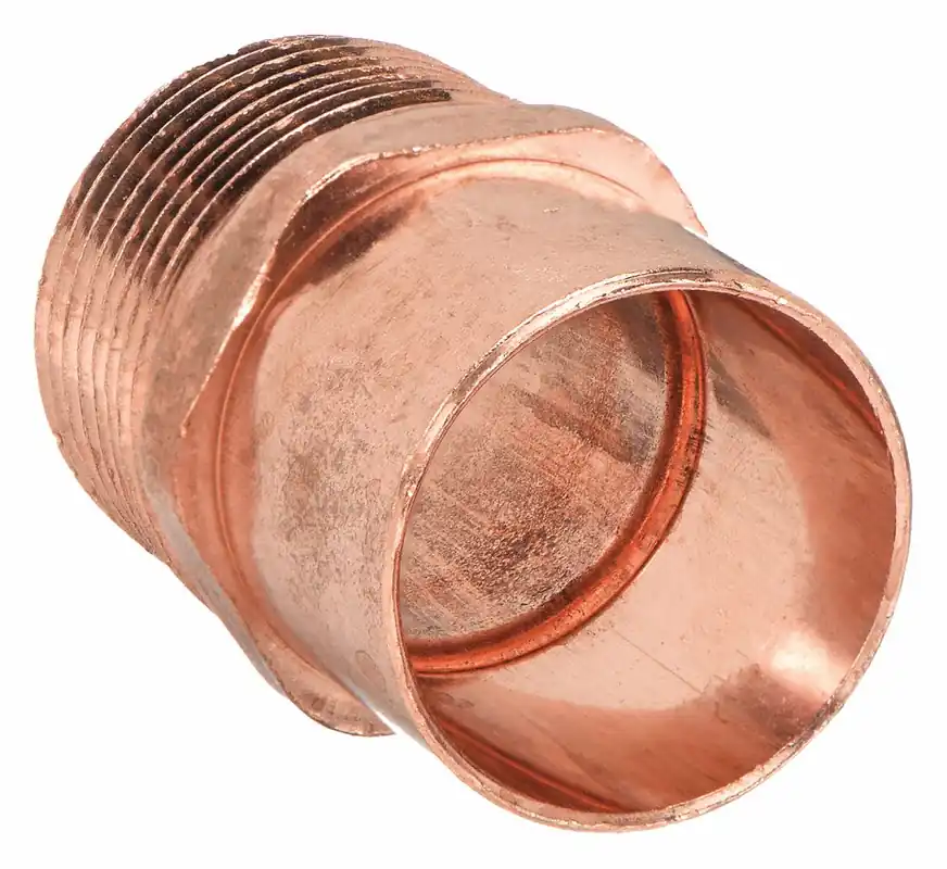 Nibco 604 3/4 Copper Sweat Adapter, 3/4 in NOM C x 3/4 in MNPT, Cup x MNPT