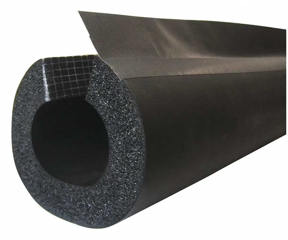 K-Flex USA 6RXLO068078 Tube Pipe Insulation, Buna-N Rubber/PVC, 7/8 in ID x 3/4 in Wall x 6 ft