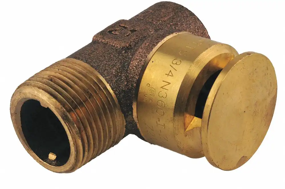 Rheem SP623335 Relief Valve and Tee, Brass, 3 in L