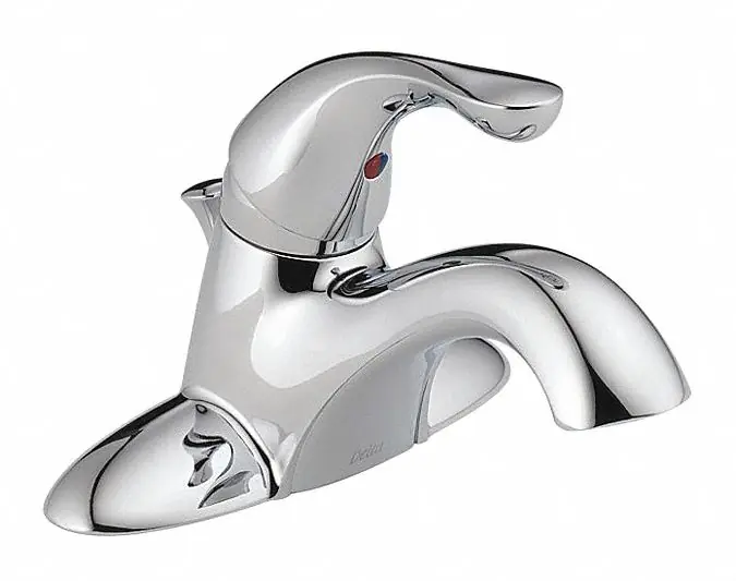 Delta 520-MPU-DST Bathroom Faucet, Chrome, 1.5 gpm, Single Handle Lever, 4 in Center