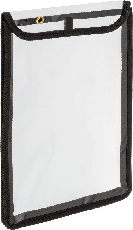 McMaster 5764T11 Expandable Document Protector, Vinyl Plastic, for Maximum 9" Wide x 12" Long Sheet, with Hook-and-Loop Flap