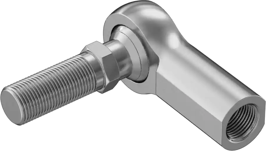 McMaster 60745K882 Ball Joint Linkage with PTFE Liner, Zinc-Plated Alloy Steel, Left-Hand 3/4"-16 Female Shank, Right-Hand Stud