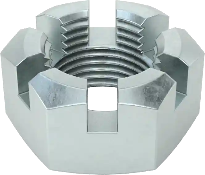 McMaster 95030A270 Low-Strength Steel Locknut, Pack of 10, for Cotter Pins, Zinc-Plated Steel, 3/4"-16 Thread Size