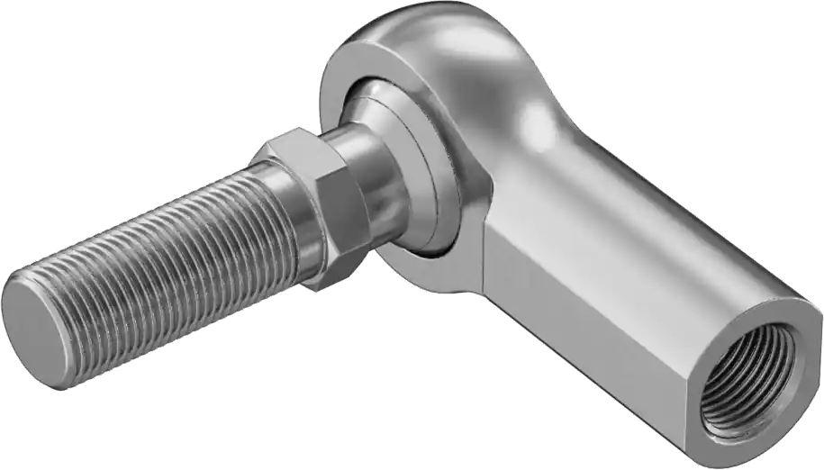 McMaster 60745K881 Ball Joint Linkage with PTFE Liner, Zinc-Plated Alloy Steel, Right-Hand 3/4"-16 Female Shank and Stud