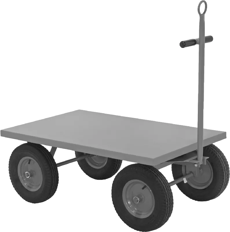 McMaster 2538T102 Steel Wagon, 2,500 lb Capacity, 60" × 30" × 18-1/2" Flush Platform