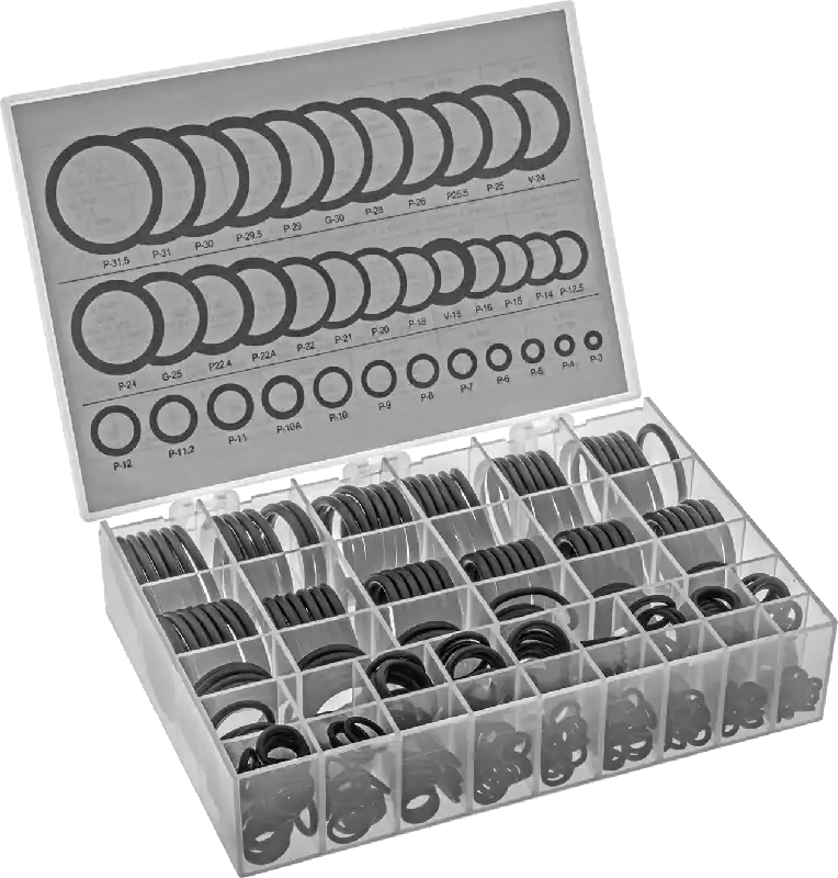 McMaster 93025K41 Oil-Resistant Buna-N O-Ring Assortment, 380 Pieces, 36 Metric Sizes