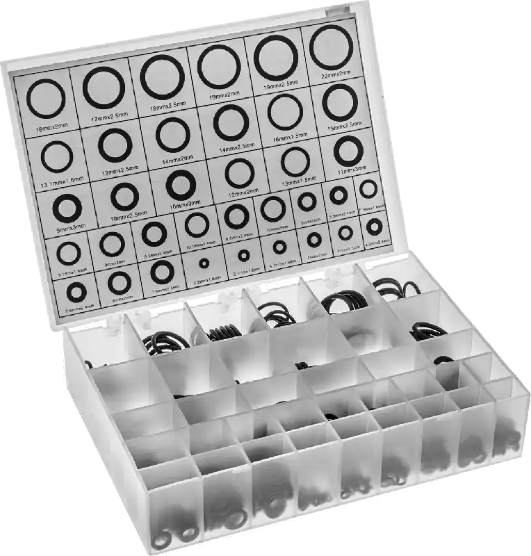 McMaster 9443K36 Oil-Resistant Buna-N O-Ring Assortment, 500 Metric Pieces