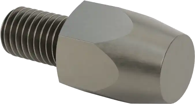 McMaster 3078N14 Threaded Locating and Support Button, Hex, M12 × 1.75 mm, 25 mm Long, Steel