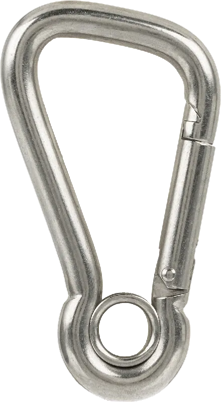 McMaster 33975T63 316 Stainless Steel Carabiner, Not for Lifting, Style 10, 400 lb Capacity, 3/8" Thick, 3-1/16" Inside Length