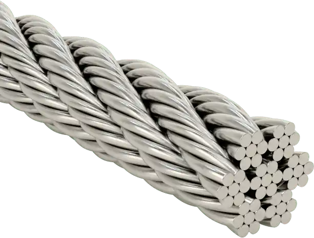 McMaster 3461T44 18-8 Stainless Steel Wire Rope, 7 × 7 Strand Core, 1/16" Diameter, 90 lb Capacity, 100 ft Long