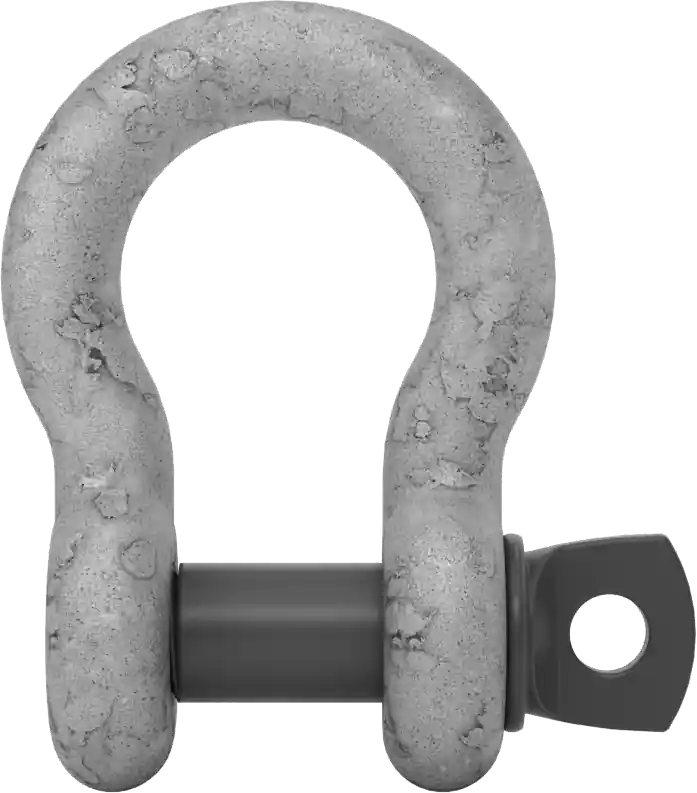 McMaster 3663T51 Galvanized Alloy Steel Anchor Shackle, Screw Pin, for Lifting, 3/8" Thick, 4,000 lb Capacity