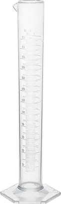 McMaster 4436T35 Clear PMP Plastic Graduated Cylinder, 250 ml / 8.5 fl oz, Class B, Autoclavable